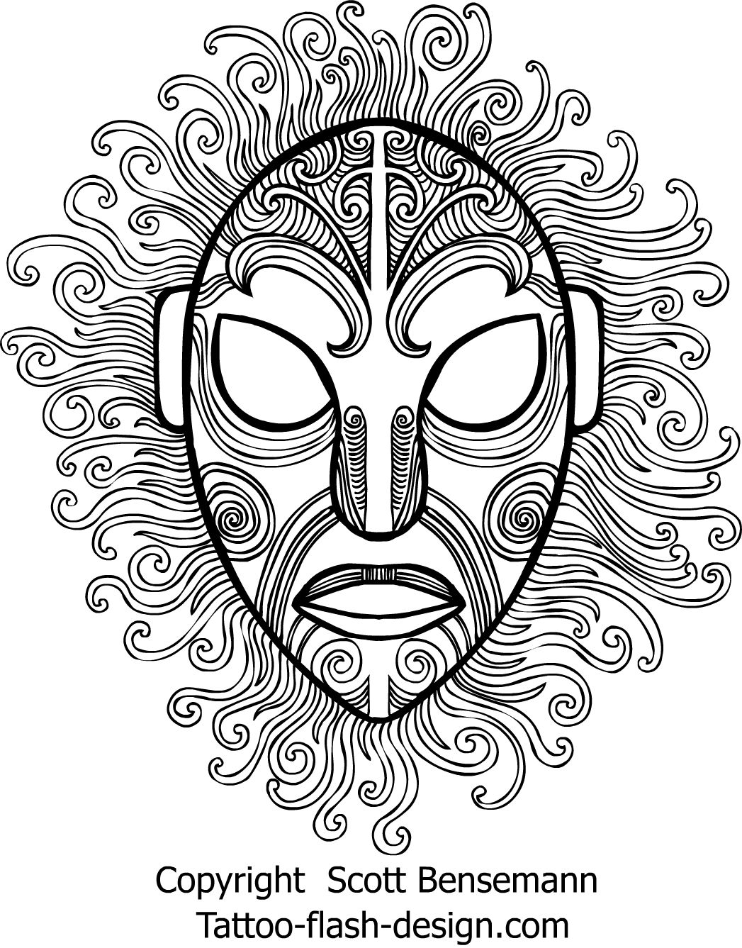 te-ra-the-sun-maori-tattoos-design