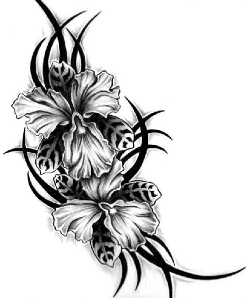 Tribalflowerstattoodesign